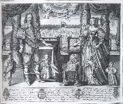 unknow artist Charles i and Henrietta Maria and their children Sweden oil painting artist